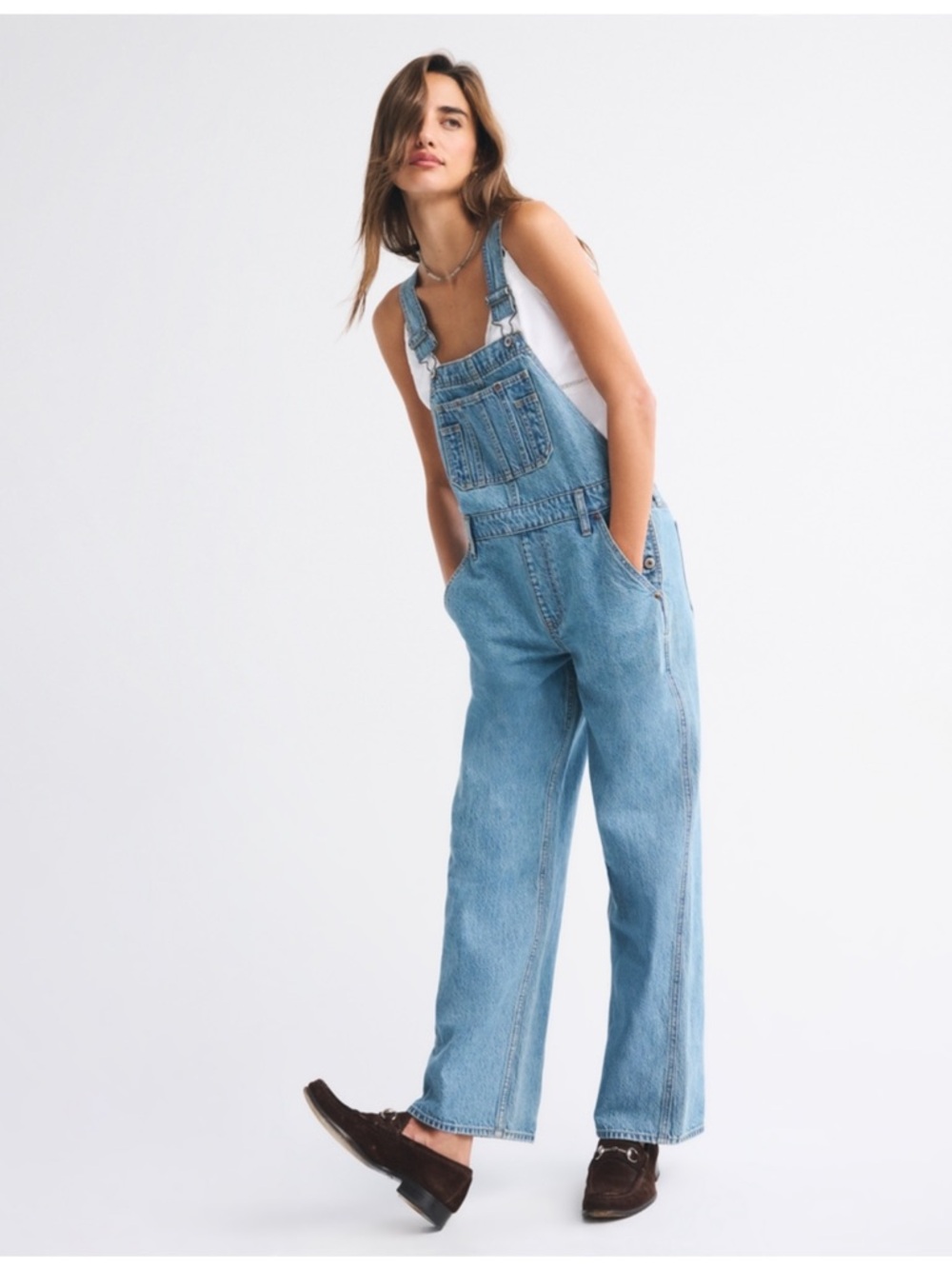 NWT XXS Abercrombie & Fitch Denim Overalls